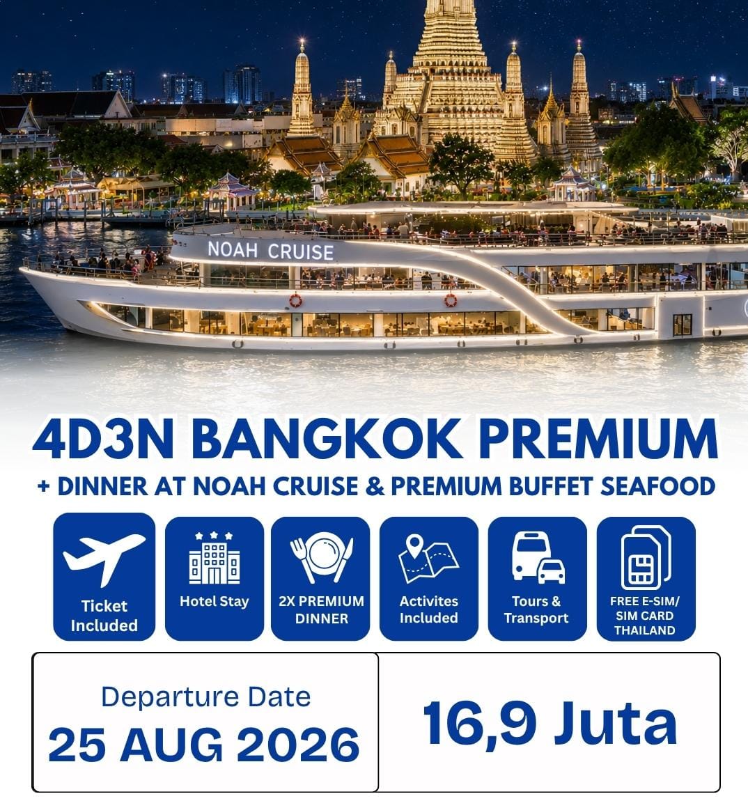 4D BANGKOK PREMIUM - 25 - 28 AUG