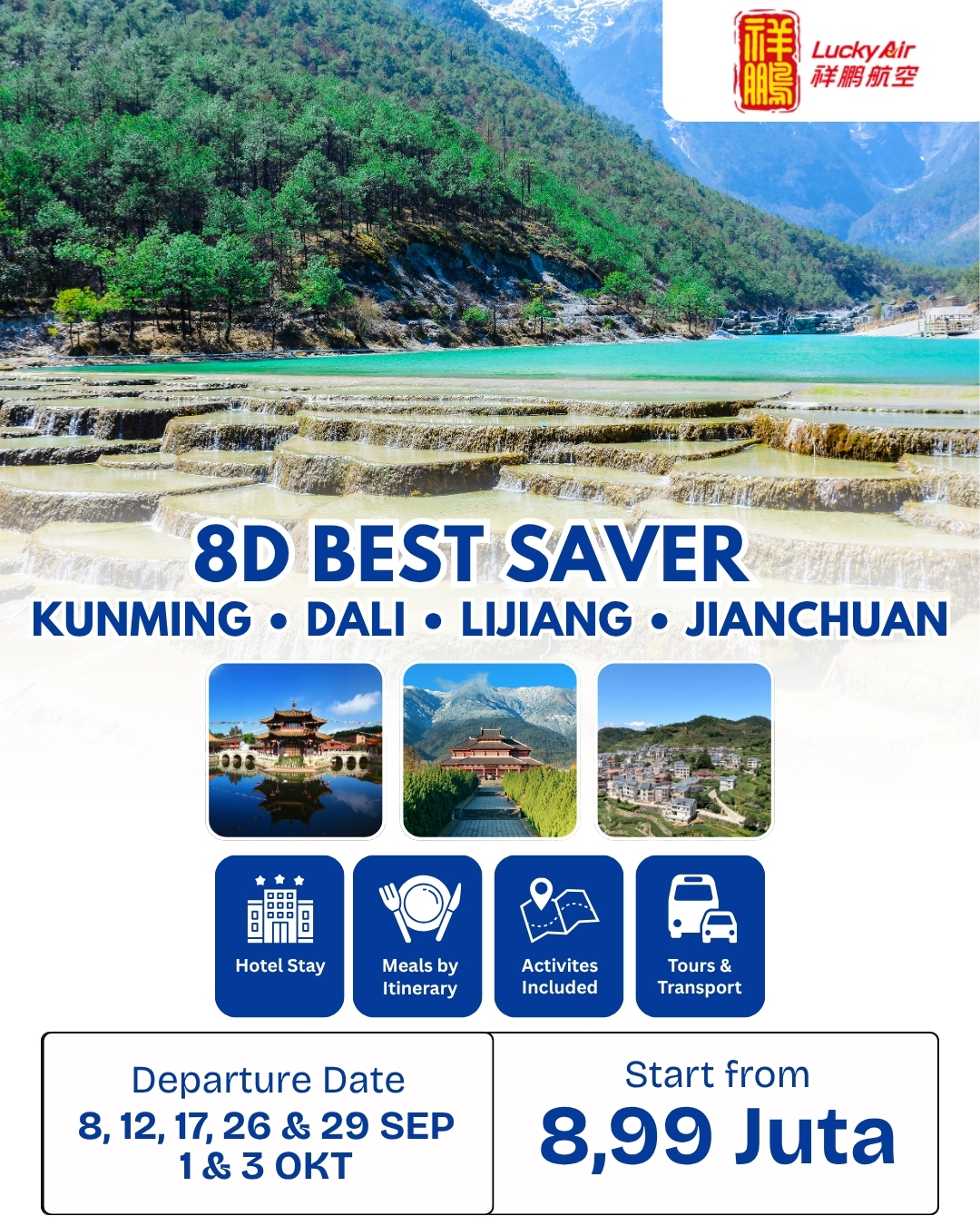 8D BEST SAVER KUNMING DALI LIJIANG JIANCHUAN